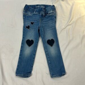 GAP - heart design Jeggings. Size 3